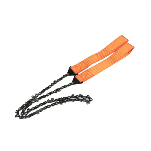 Hand Rope Chain Saw Portable Manual Tree Limb Chain Saw Folding Pocket Chain Saw for Camping Hiking Fishing