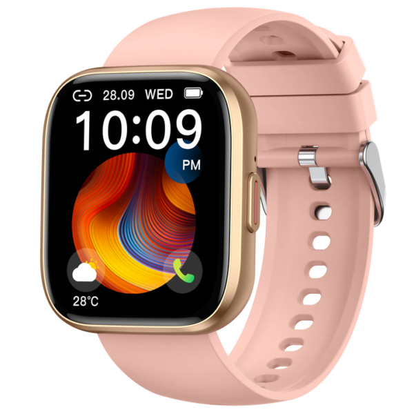 2024 New P114 Smart Watch Silica Gel Square Heart Rate Sleep Tracker Remote Control Answer Call for IOS and Android